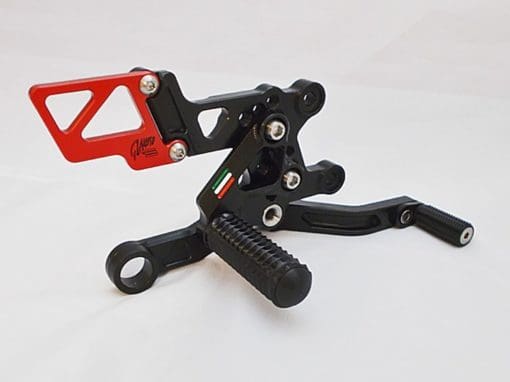 Giamoto Aprila RSV4 RF rearsets - Black and Red - Image 2