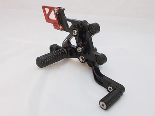 Giamoto Aprila RSV4 RF rearsets - Black and Red - Image 4