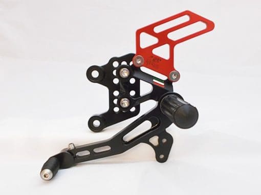 Giamoto Aprila RSV4 RF rearsets - Black and Red - Image 8