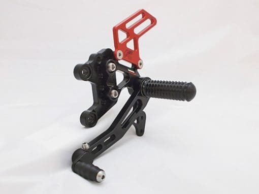 Giamoto Aprila RSV4 RF rearsets - Black and Red - Image 5