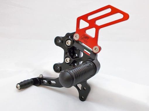 Giamoto Aprila RSV4 RF rearsets - Black and Red - Image 6