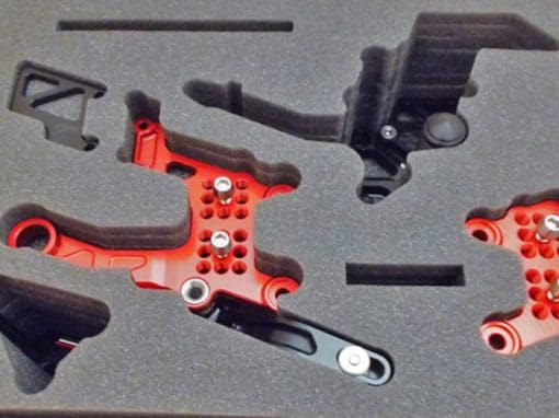 Giamoto Aprila RSV4 Red and Black Rearsets - Image 8