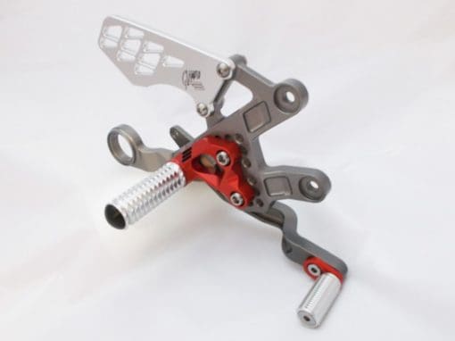 Giamoto BMW S1000RR up to 2014 Titanium and Red Rearset - Image 3