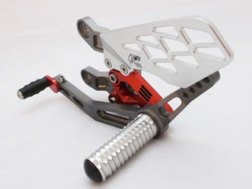 Giamoto BMW S1000RR up to 2014 Titanium and Red Rearset - Image 7