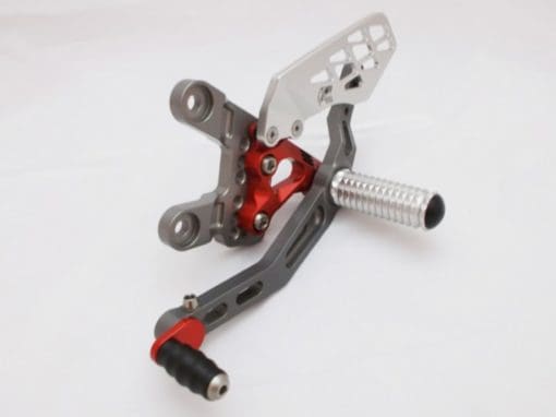 Giamoto BMW S1000RR up to 2014 Titanium and Red Rearset - Image 8