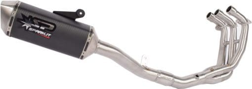 Spark Exhaust Yamaha MT 09 (14-16) FULL SYSTEM HIGH mounting: silencer + collector with catalyst Force carbon homol.* GYA8817COM