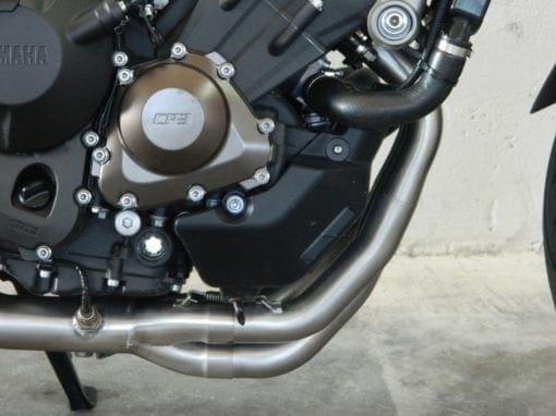 Spark Exhaust Yamaha MT 09 (14-16) FULL SYSTEM HIGH mounting: silencer + collector with catalyst Force dark style homol.* GYA8817DOM - Image 6