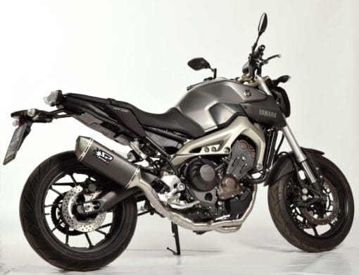 Spark Exhaust Yamaha MT 09 (14-16) FULL SYSTEM HIGH mounting: silencer + collector with catalyst Force dark style homol.* GYA8817DOM - Image 4