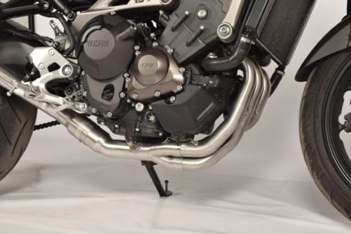 Spark Exhaust Yamaha MT 09 (14-16) FULL SYSTEM HIGH mounting: silencer + collector with catalyst Force dark style homol.* GYA8817DOM - Image 5