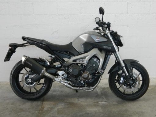 Spark Exhaust Yamaha MT 09 (14-16) FULL SYSTEM HIGH mounting: silencer + collector with catalyst Force dark style homol.* GYA8817DOM - Image 3