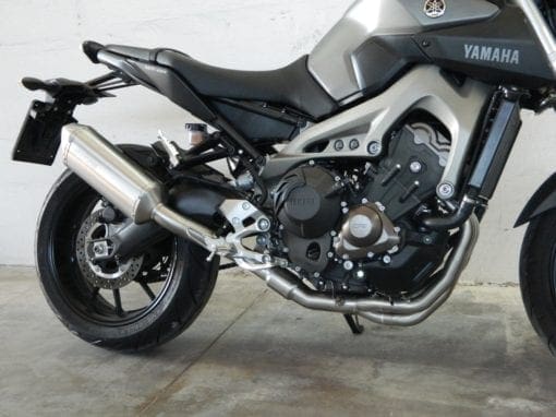Spark Exhaust Yamaha MT 09 (14-16) FULL SYSTEM HIGH mounting: silencer + collector with catalyst Force s.steel homol.* GYA8817IOM - Image 3