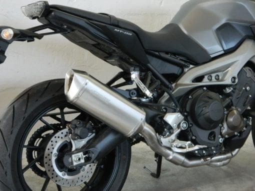 Spark Exhaust Yamaha MT 09 (14-16) FULL SYSTEM HIGH mounting: silencer + collector with catalyst Force s.steel homol.* GYA8817IOM - Image 2
