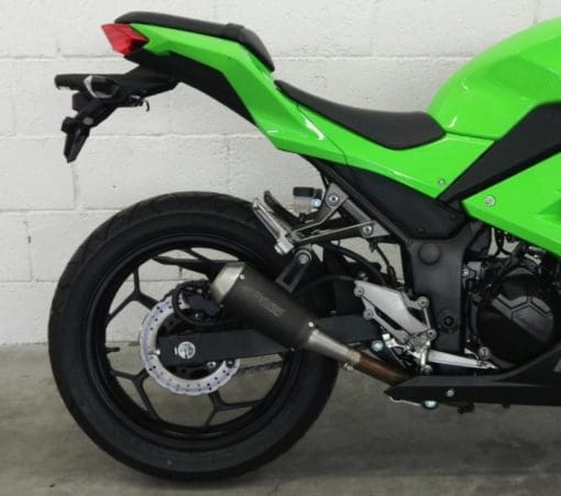 Spark Exhaust NINJA 300/EX300 (13-15) FULL SYSTEM 114 dB: silencer with S.STEEL collector MotoGP dark style racing GKA8809D - Image 5