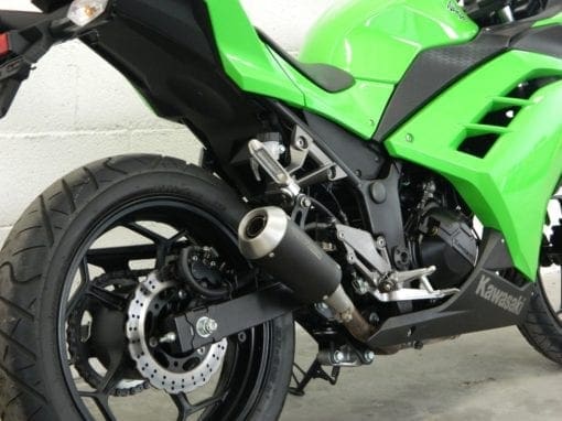 Spark Exhaust NINJA 300/EX300 (13-15) FULL SYSTEM 114 dB: silencer with S.STEEL collector MotoGP dark style racing GKA8809D - Image 3