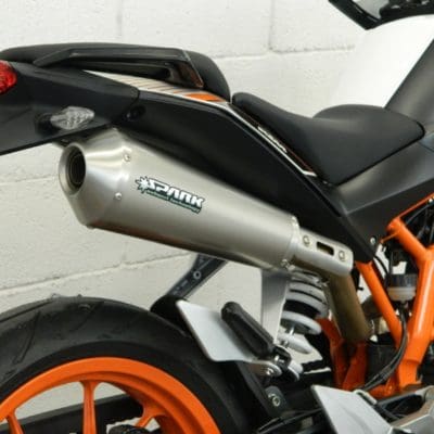 Spark Exhaust KTM 390 Duke 2013 2014 2015 2019 slip-on HIGH mounting with catalyst Megaphone s.steel homol.* GKT0104IOM