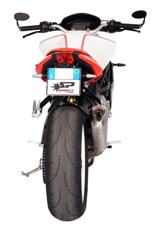 Spark Exhaust MV Agusta Brutale 800 2015 2016 FULL SYSTEM Supersport: silencer +TITANIUM collector Konix dark style racing GMV8802D - Image 5