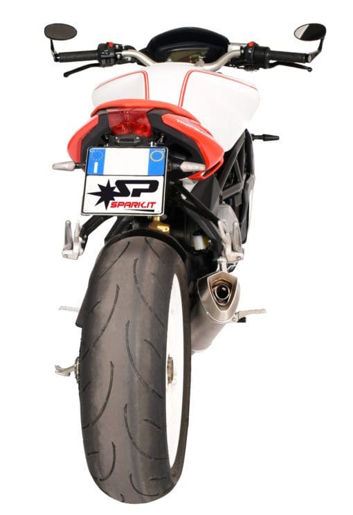Spark Exhaust MV Agusta Brutale 800 2015 2016 FULL SYSTEM Stock: silencer + collector Konix dark style racing GMV8803D - Image 5