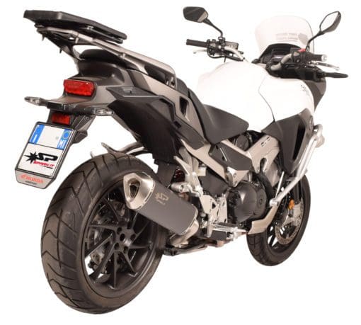 Spark Exhaust CROSSRUNNER 800 (15-16) slip-on Force dark style homol. GHO1601DOM - Image 3