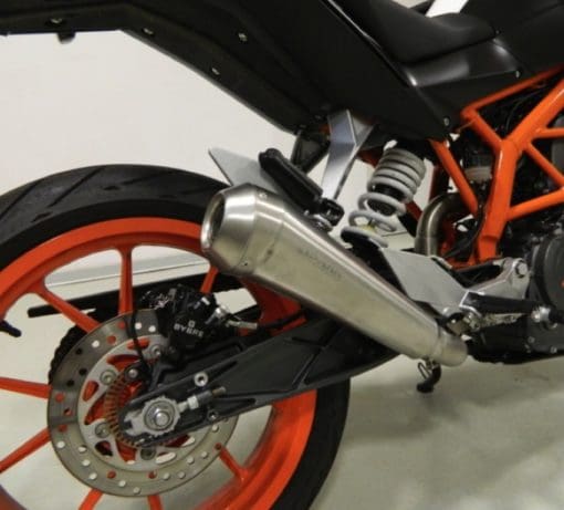 Spark Exhaust DUKE 125 (11-15) / 200 (12-15) slip-on LOW mounting with catalyst GP Style s.steel homol.* GKT0102IOM - Image 2