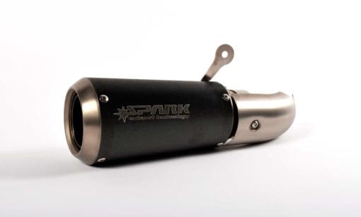 Spark Exhaust S 1000 RR (09-14) /S 1000 R (14-15) slip-on +heat shield MotoGP dark style homol. GBM0701DOM