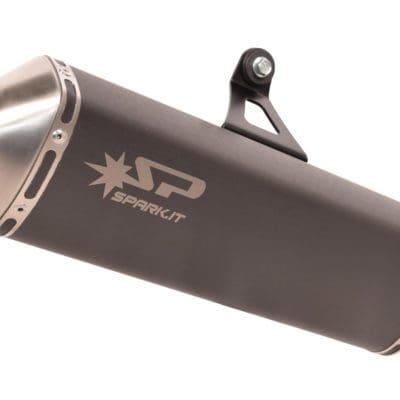 Spark Exhaust CRF 1000L AFRICA TWIN (2016) slip-on Dakar dark style homol. GHO1701DOM