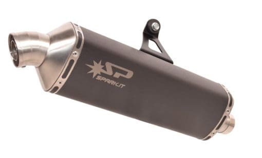 Spark Exhaust CRF 1000L AFRICA TWIN (2016) slip-on Dakar dark style homol. GHO1701DOM