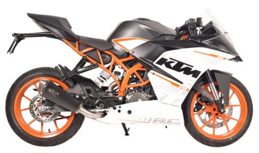 Spark Exhaust KTM RC 390 2014 2015 2016 3/4 kit LOW mounting with catalyst Konix titanium homol.* GKT0302TOM - Image 2