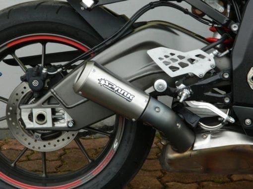 Spark Exhaust S 1000 RR (09-14) /S 1000 R (14-15) slip-on +heat shield MotoGP dark style homol. GBM0701DOM - Image 9