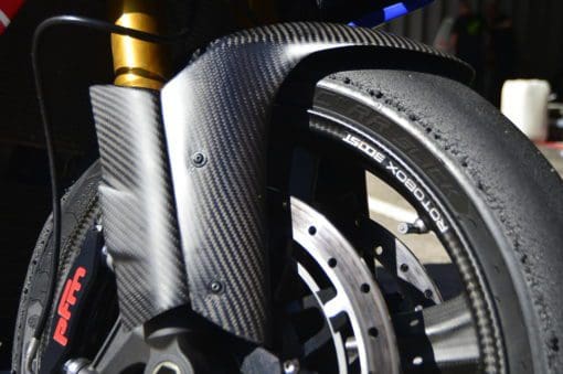 PFM Brakes on Bienvenu Motorsports bike