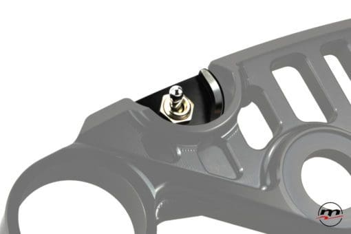 Melotti Racing switch Support and Switch for Top Yoke on Yamaha R1 & R6