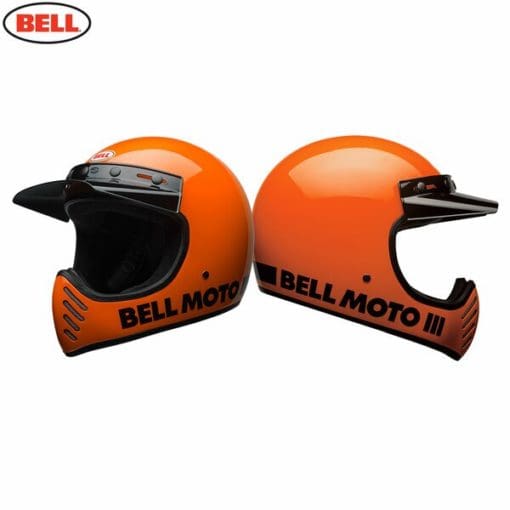 Bell 2021 Cruiser Moto 3 Adult Helmet (Classic Flo Orange) - Image 3