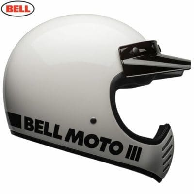 Bell 2021 Cruiser Moto 3 Adult Helmet (Classic White)