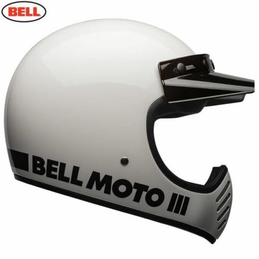 Bell 2021 Cruiser Moto 3 Adult Helmet (Classic White)