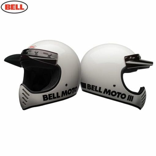 Bell 2021 Cruiser Moto 3 Adult Helmet (Classic White) - Image 3