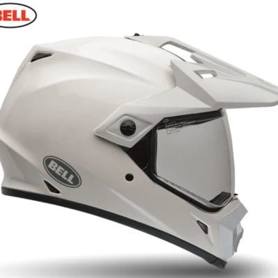 Bell MX 2021 MX-9 Adventure Mips Adult Helmet (Solid White)