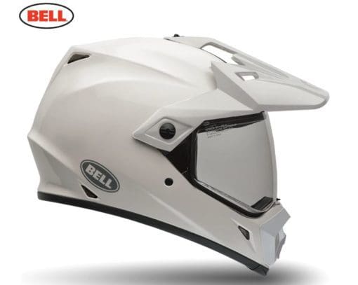 Bell MX 2021 MX-9 Adventure Mips Adult Helmet (Solid White)