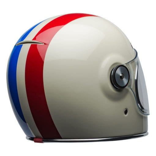 Bell 2021 Cruiser Bullitt DLX Adult Helmet (Command Vintage White/Red/Blue) - Image 4