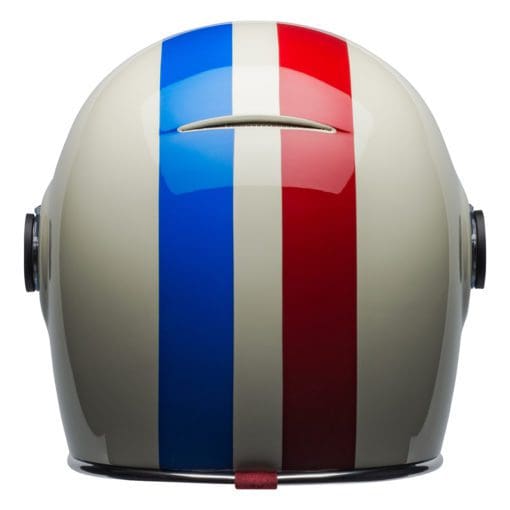 Bell 2021 Cruiser Bullitt DLX Adult Helmet (Command Vintage White/Red/Blue) - Image 2