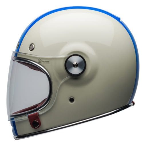 Bell 2021 Cruiser Bullitt DLX Adult Helmet (Command Vintage White/Red/Blue) - Image 5