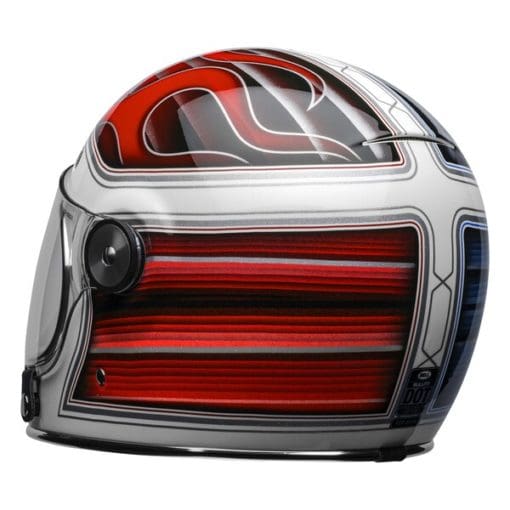 Bell Cruiser 2021.2 Bullitt DLX Helmet (Barracuda White/Red/Blue) - Image 5