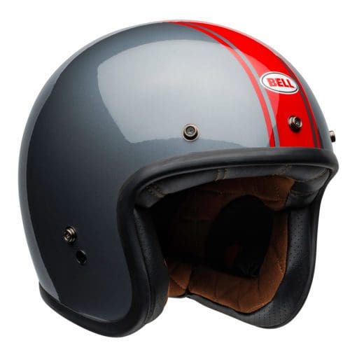 Bell Crusier 2021 Custom 500 DLX Adult Helmet (Rally Gloss Grey/Red) - Image 2