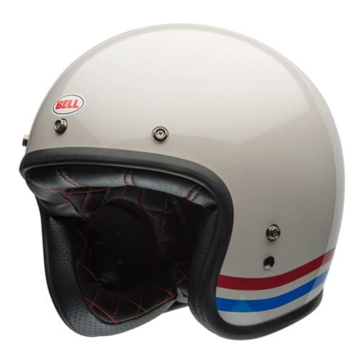 Bell Cruiser 2021 Custom 500 DLX Adult Helmet (Stripes Pearl White) - Image 4