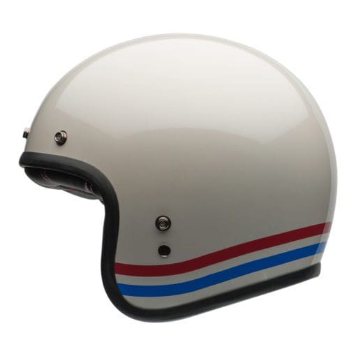 Bell Cruiser 2021 Custom 500 DLX Adult Helmet (Stripes Pearl White) - Image 2