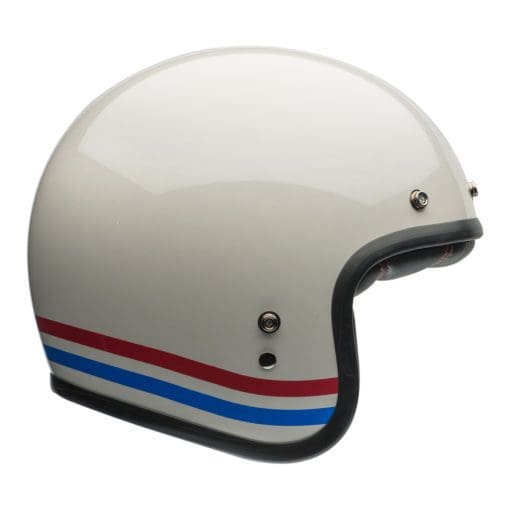 Bell Cruiser 2021 Custom 500 DLX Adult Helmet (Stripes Pearl White)
