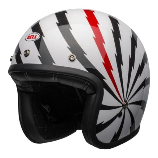 Bell Cruiser 2021 Custom 500 SE Adult Helmet (Vertigo White/Black/Red) - Image 6