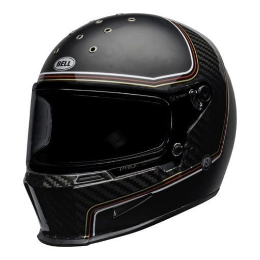Bell 2021 Cruiser Eliminator Carbon Adult Helmet (RSD The Charge Helmet M/G Black) - Image 4