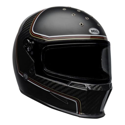 Bell 2021 Cruiser Eliminator Carbon Adult Helmet (RSD The Charge Helmet M/G Black) - Image 3
