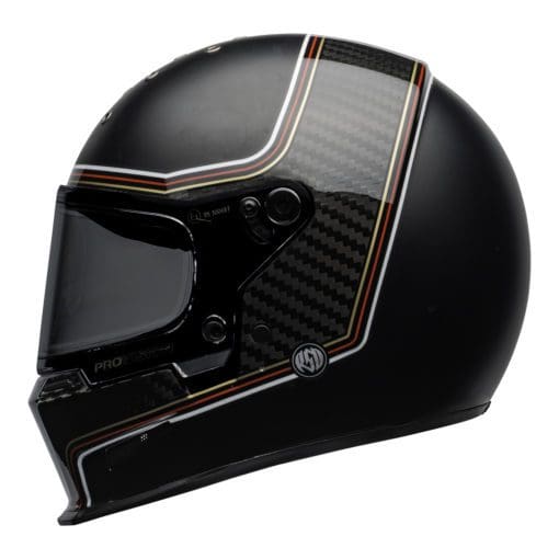 Bell 2021 Cruiser Eliminator Carbon Adult Helmet (RSD The Charge Helmet M/G Black) - Image 2
