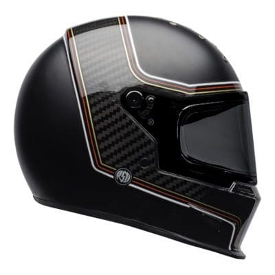 Bell 2021 Cruiser Eliminator Carbon Adult Helmet (RSD The Charge Helmet M/G Black)
