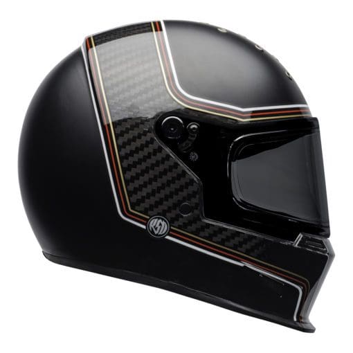 Bell 2021 Cruiser Eliminator Carbon Adult Helmet (RSD The Charge Helmet M/G Black)